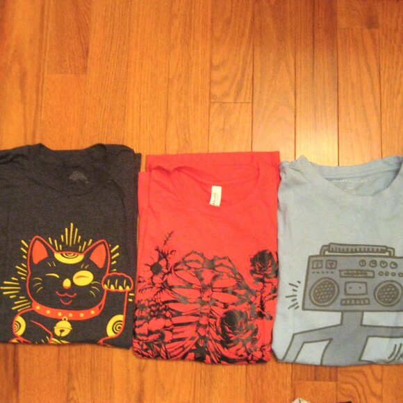 2 Gamer/Computer T Shirts Funny Ironic Graphic Humor Active T-Shirt Med Unisex - Picture 2 of 6